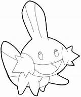 Mudkip Coloring Pages Pokemon Drawing Lineart Landforms Getcolorings Color Deviantart Clipartmag sketch template