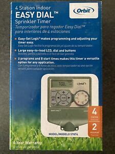 orbit  station indoor easy dial sprinkler timer model   sh ebay