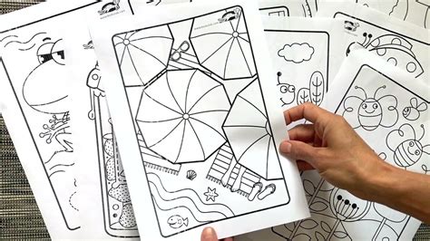 summer colouring pages youtube