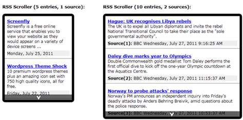 displaying rss feeds  xhtml css  jquery html goodies