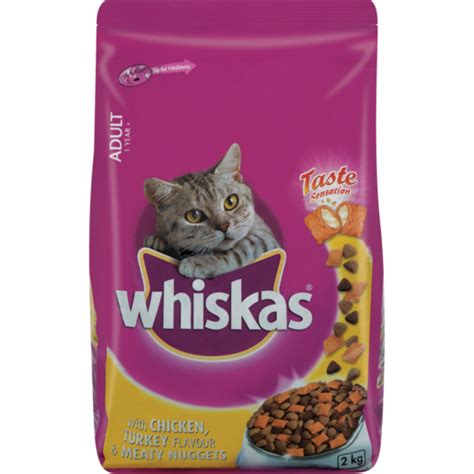 Whiskas Dry Cat Food Chicken And Turkey And Meaty Nuggets 2kg Smart