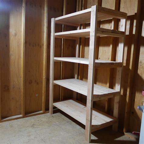 diy  storage shelves  plans construct