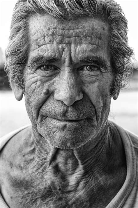black  white photograph    man  wrinkles