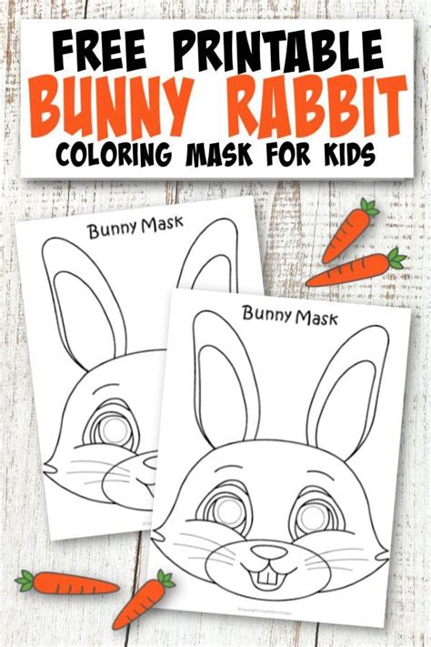 printable bunny mask template simple mom project