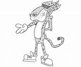 Chester Cheetah Funny Coloring Pages sketch template