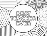 Teacher Coloring Appreciation Pages Ever Printable Template Thank Card Cards Print Big Papertraildesign Sketch Paper Gift sketch template