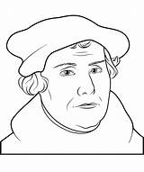 Luther Protestant Reformation Supercoloring Basteln sketch template