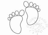 Footprints Coloringpage sketch template