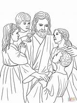 Jesus Coloring Children Loves Christ Tableau Choisir Un Coloriage sketch template