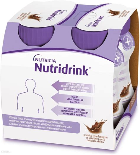 nutricia nutridrink czekoladowy  ml opinie  ceny na ceneopl
