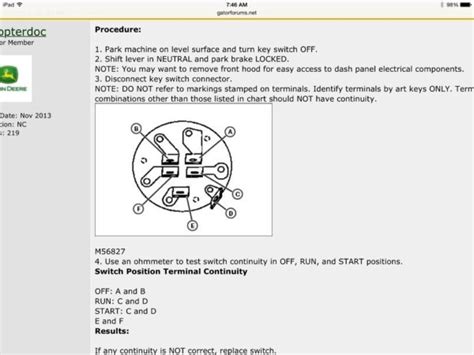 john deere gator starter wiring diagram