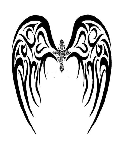 18 Beautiful Tribal Wings Tattoos Only Tribal