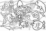 Octopus Fishes Verbnow sketch template
