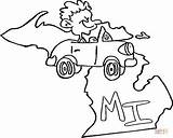 Michigan Coloring Pages Getcolorings Seal State sketch template