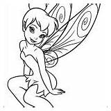 Coloring Pages Tinkerbell Tinker Bell Printable Everfreecoloring sketch template