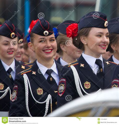 Military Parade Russian Girls Dress Uniform Of Ministry
