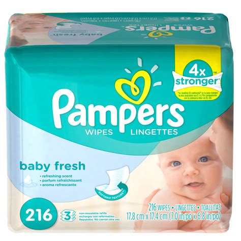 pampers baby wipes baby fresh  refill packs  total wipes walmart
