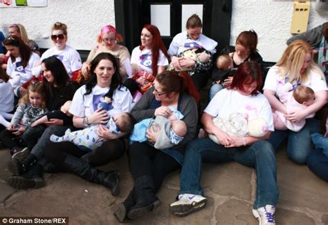 Hundreds Of Women Take Part In Mass Breastfeeding Protest