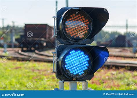 railroad semaphore stock image image  transport background