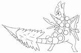 Pokemon Mega Coloring Pages Rayquaza Sceptile Treecko Blaziken Ivysaur Print Getcolorings Mewtwo Color sketch template