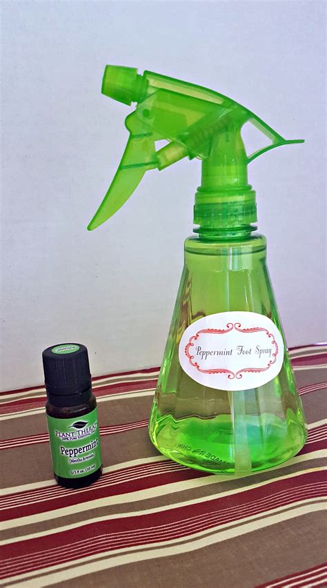 cooling peppermint foot spray  fruitful home