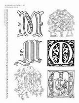 Kells Illuminated Abecedary Calligraphy Margaretshepherd sketch template