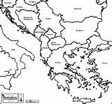 Balkans Map Maps Europe States Blank Carte Outline Europa sketch template