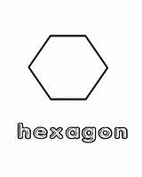 Hexagon Coloring 720px 67kb sketch template