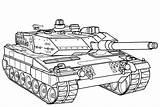 Tank Coloring Battle Pages Tanks sketch template