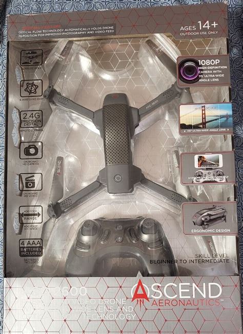 ascend aeronautics asc  premium hd video drone  p camera  ebay