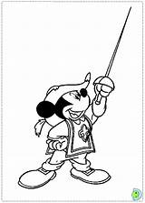 Coloring Pages Musketeers Three Mickey Disney Print Dinokids Printable Close Para Coloringpages1001 Comments sketch template