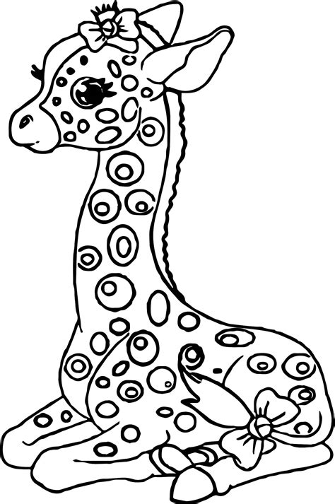 coloring pages giraffe coloring pages coloring staying kids girl
