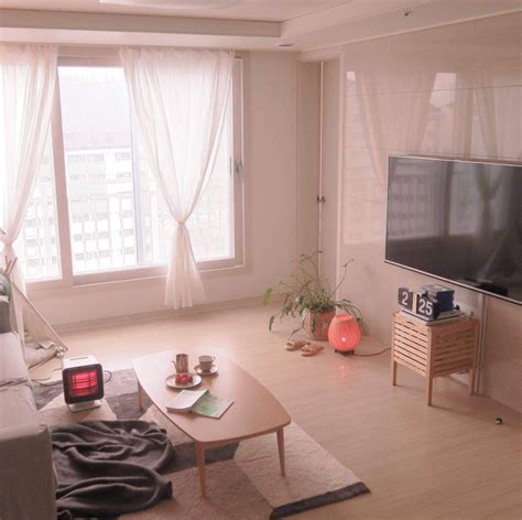 pin  jane ewe  living room korean apartment interior living room