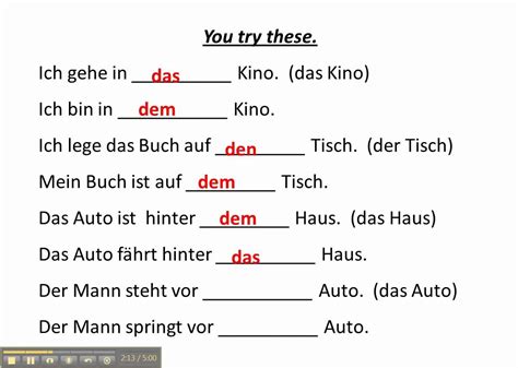 work  accusative  dative prepositions  german www