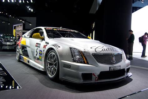 cadillac cts  coupe race car stock   royalty  stock   dreamstime