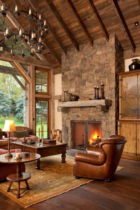 warm cozy rustic living room designs   cozy winter