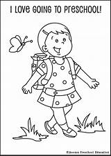 Preschool Coloring Pages First School Kindergarten 1st Pre Kids Back Worksheets House Book Activities Daycare Craft Printables Themes Choose Board sketch template