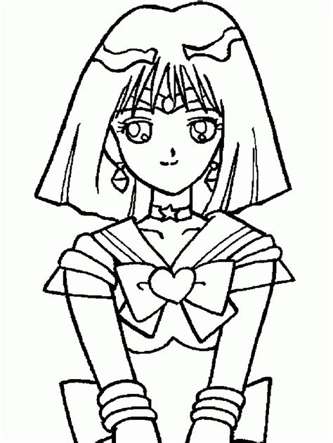 sailor saturn coloring page coloring home