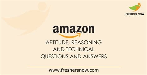 amazon questions answers  freshers  aptitude reasoning