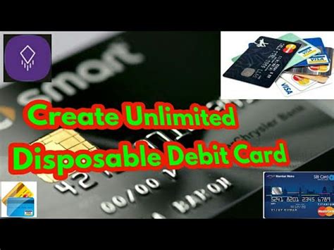 create unlimited disposable debit card youtube