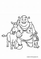Shrek Coloring Pages Book Print Color Browser Window sketch template