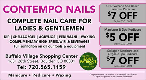 contempo nails boulder health beauty local coupons greenlight