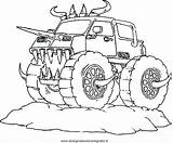 Mezzi Monstertruck Camion Trasporto sketch template