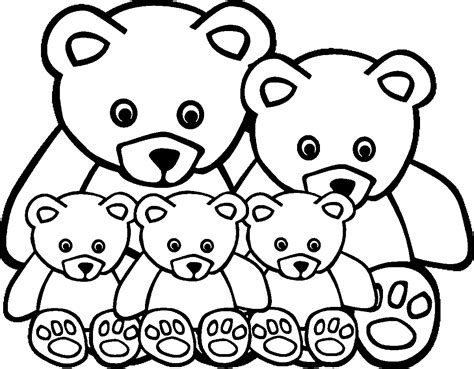 animal family coloring pages