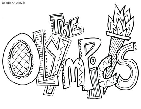 olympic coloring pages  preschoolers  getcoloringscom