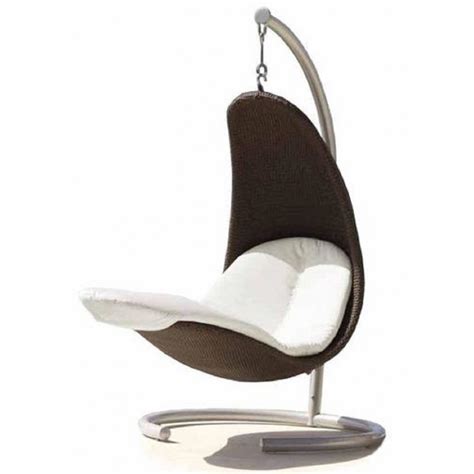 skyline design cristy hanging chair chocolate silver
