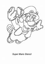 Mario Stencil Super Gif Info Photobucket Coloring Shirt Comments sketch template