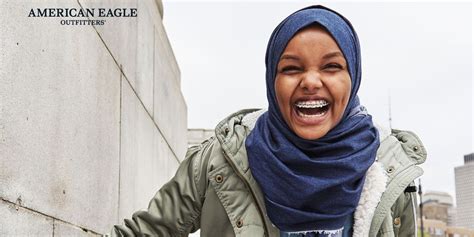 halima aden wears a hijab and braces in her first ever ad campaign with american eagle