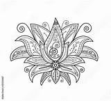 Loto Lotus Di Fiore Da Flower Colorare Vector Coloring sketch template