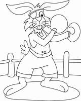 Coloring Boxing Pages Rabbit Kids Boxer Sheets Animal Template Choose Board Bestcoloringpages sketch template